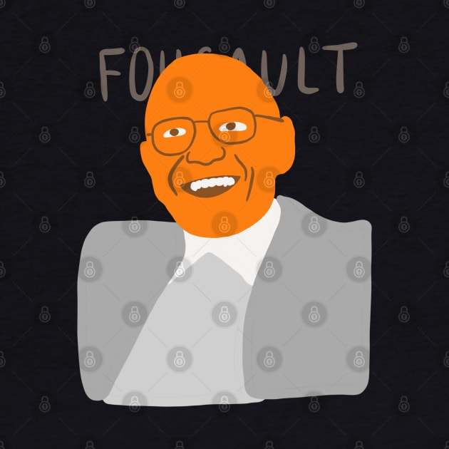 Michel Foucault Minimal Philosopher Portrait - Painting Style Philosophy by isstgeschichte